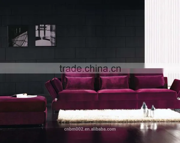 2014 New Modern Fabric Sofa Set Imported Leather and China Leather