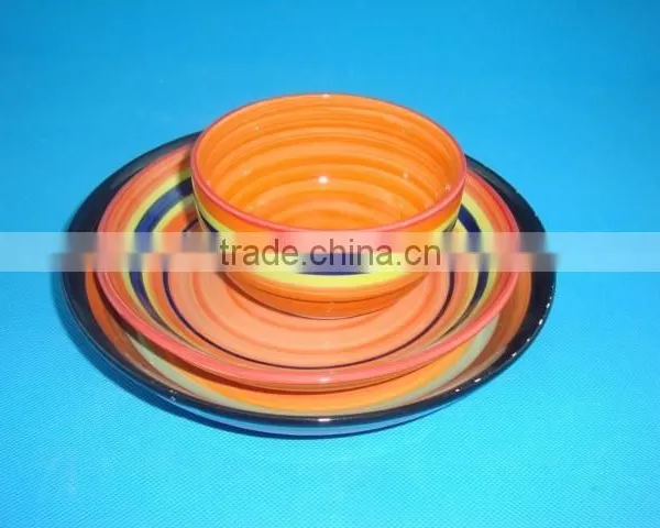 Round Hand Painted Porcelain Dinner Set, Wholesale Fine Porcelain Dinner Set photo-2