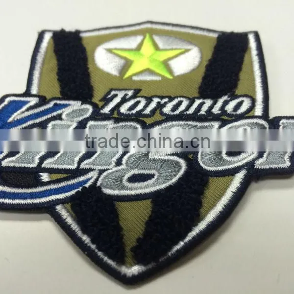 Custom Twill Fabric Chenille 3D Embroidery Patch photo-3