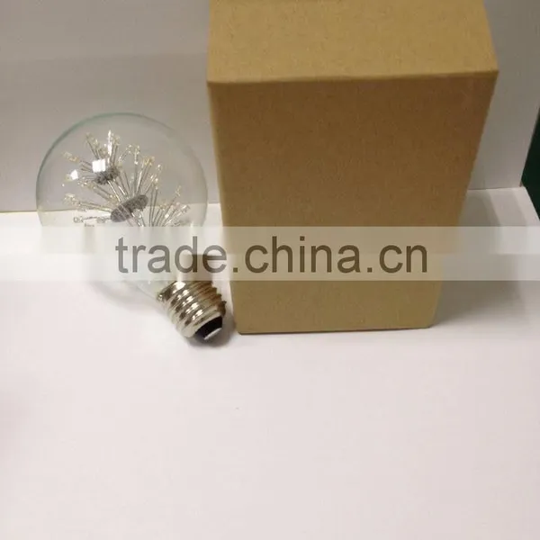 2400k Vintage Edison Style Globe Lamp With Amber Glass G95 E26 120v ul ce Rohs photo-2