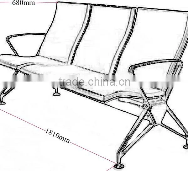 SJ9090 Hot Sale Salon Waiting Chair photo-6