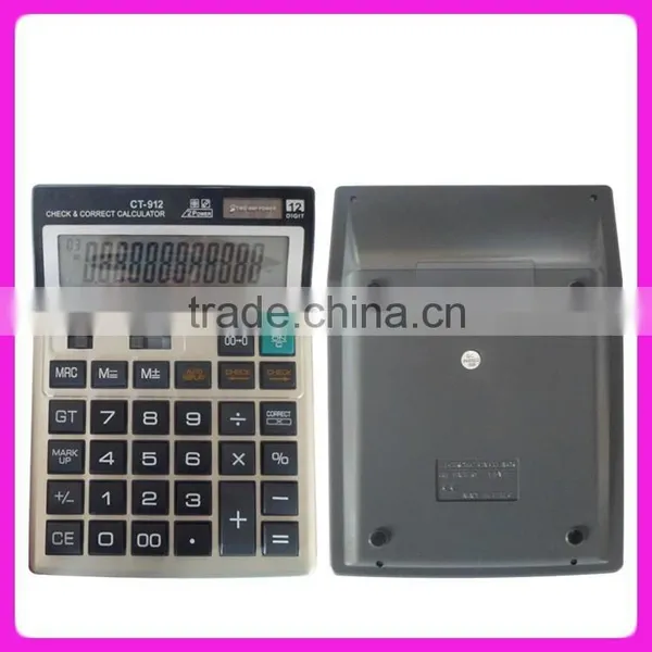 Big Size 112 Steps Check Correct Desktop Calculator CT-912 photo-2