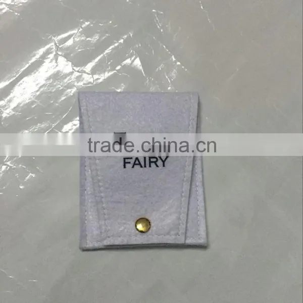 New White Felt Jewelry Bag,flannel Drawstring Bag,china Suppliers Wholesale Gift Bag With Private Label