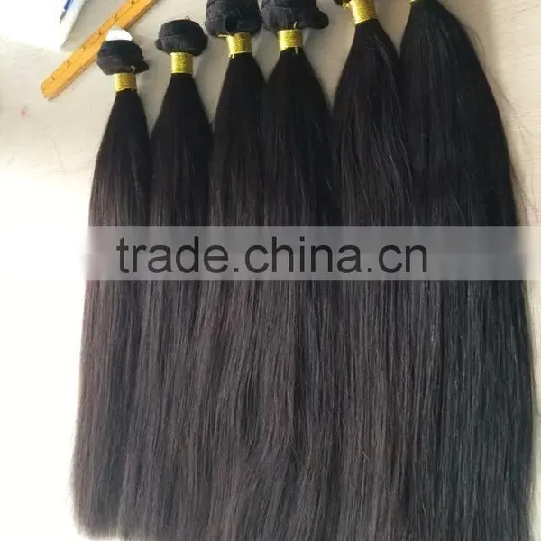 100% Peruvian Remy Human Hair Weft Real Virgin Peruvian Hair Extensions 16" Grey Color photo-4