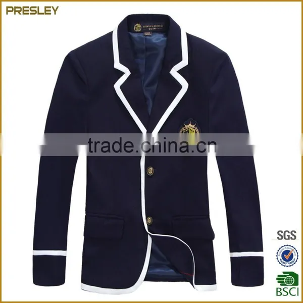 Presley OEM New Arrival Custom Suit Cheap Children Clothes Cotton Blazers photo-2