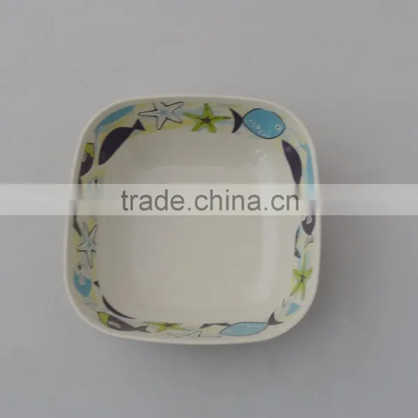 Eco Bamboo Fiber Square Bowl photo-3