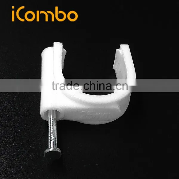 25mm Cable Hooks Steel Wire Organizer Electrical Wire Clips Clamp photo-3