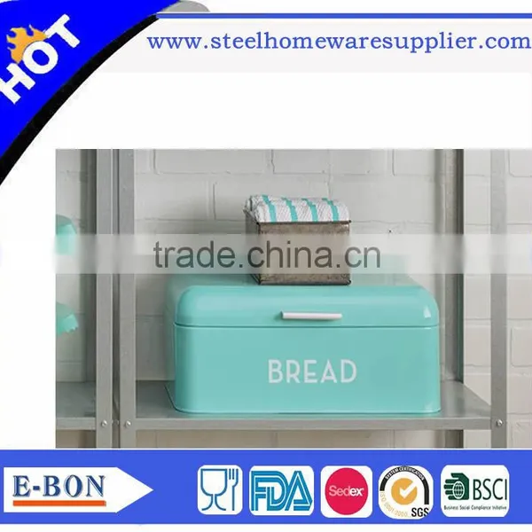China Factory Wholesale Color Painting Stainless Steel Bread Bin Corner Bread Bin Box photo-4