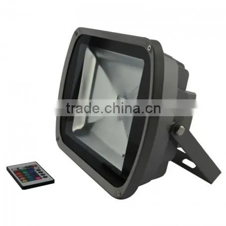 LED Flood Light 60W Led Floodlight IP65 Integrated Grey RGB Led Flood Light photo-3