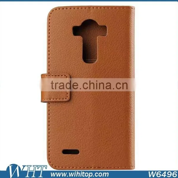 Luxury Litchi Grain Mobile Card Holder Wallet Leather Flip Case for LG G4 photo-5