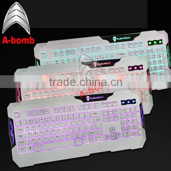 2016 A-bomb Waterproof Keyboard Mechanical Gaming Computer Keyboard With LED Light photo-3