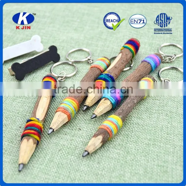 Wholesale 3.5 Inch Branch Artwork Wood Colored Pencils Roll With Ribbon as Students Gift photo-3