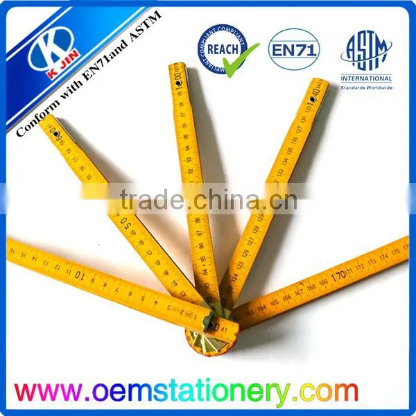 Wholesale Cheap Price Long 200cm Yellow Wooden Folding Ruler for Office photo-5