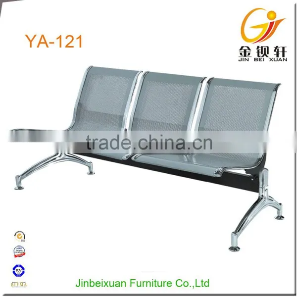 Armless Silver Grey Metal Waiting Chairs for Hospital YA-121
