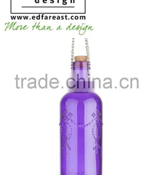 Hobnail Glass Hanging Tray With Bottle Birdfood Feeding Bottle photo-3