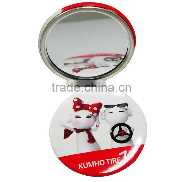 Beauty Makeup Metal Pocket Child Princess Hand Mirror