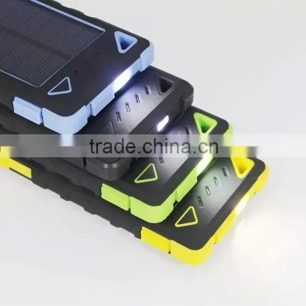 8000mAh Solar Charger External Backup Power Pack Waterproof Dustproof Solar Power Bank for Smartphones Ipad Tablet Pc photo-6