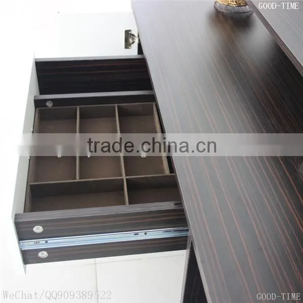 Wooden Grain Melmained MDF Board Modern Large Simple Cheap Dressing Table photo-4