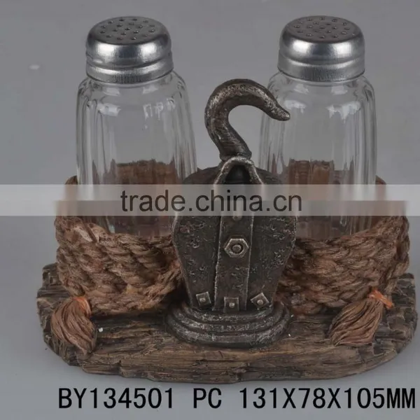 Coffeepot Polyresin Salt Pepper Shaker photo-3