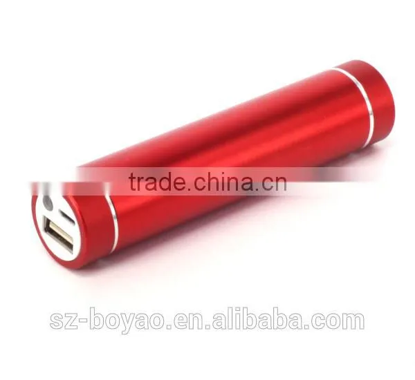 2016 Wholesale Cylinder Shape Power Bank,2600 Mah Power Bank With LED Light photo-2