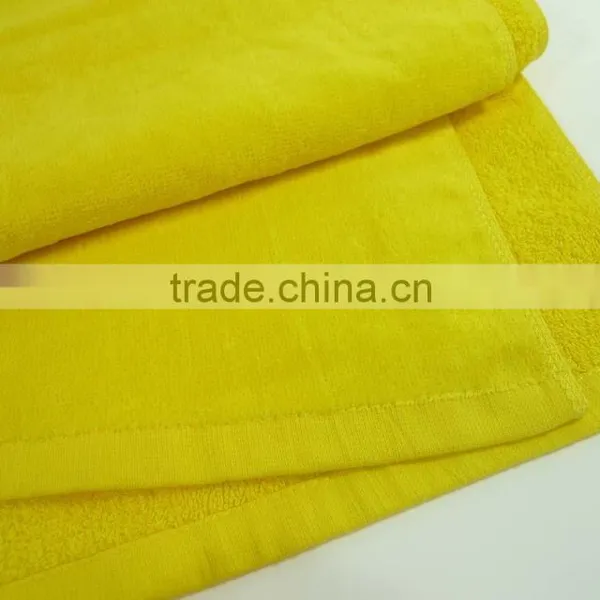 Yellow Cotton Velour Towel photo-3