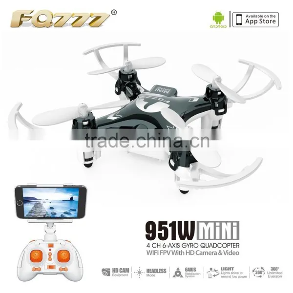 Mini Wifi Fpv Camera Drone Quadcopter Professional Racing Drone Fpv Goggles FQ777 951W Fuqi Model With CE ROHS FCC Certificate photo-2