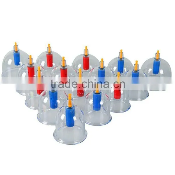 Wholesale Plastic Cupping Hijama Cupping Set 12 Cups / Vacuum Cupping Machine photo-4