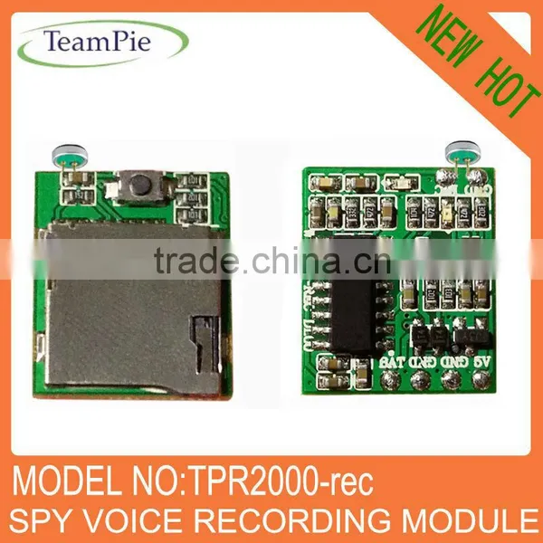 Key button microphone recorder MP3 Edict voice module with uSD