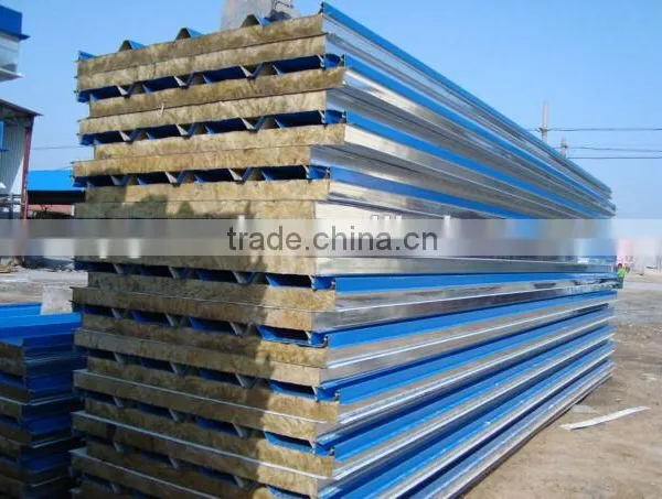 Color Plate Housing With Rockwool Interlayer Flame-retardant Materials photo-5