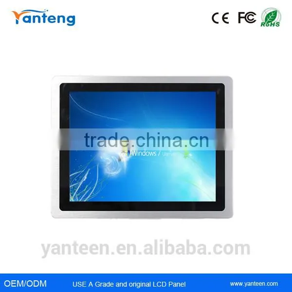 Slim and Thin Design Windows7 12.1inch Industrial Touch Panel pc With IP65 Front Panel