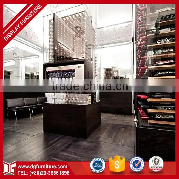 Led Light Commercial Free Standing Modern Wine Display Cabinet for Sale photo-4