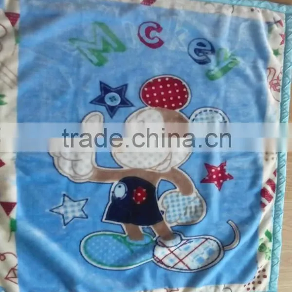 100%polyester Bear Miki Mouse Blanket