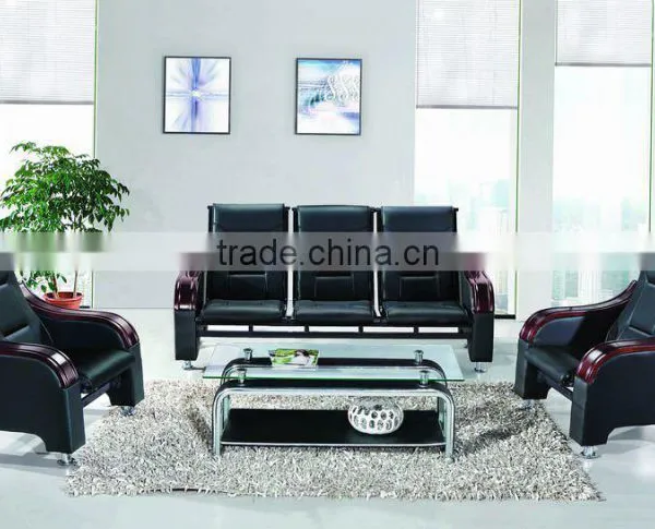 Hot Sale Leather Sofa Set Office Visitor Sofas photo-6