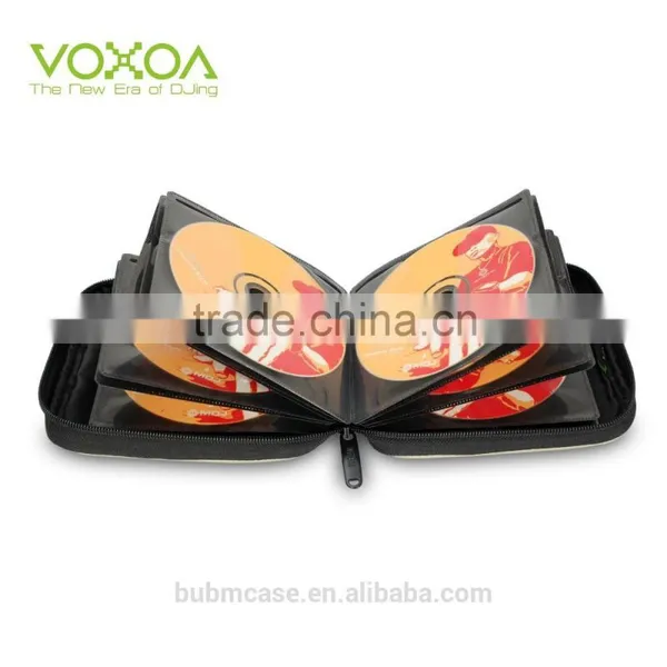 Fashion Green 32 Capacity 230D Space Twill PVC Fabric DVD Case CD Holder Personalized cd Case Dvd Case photo-5