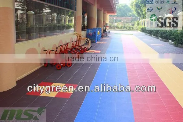 304.8*304.8*15.8mm Various Colors Anti-agging/Anti-slip/Anti-UV Kindergarten Floor Mats photo-2