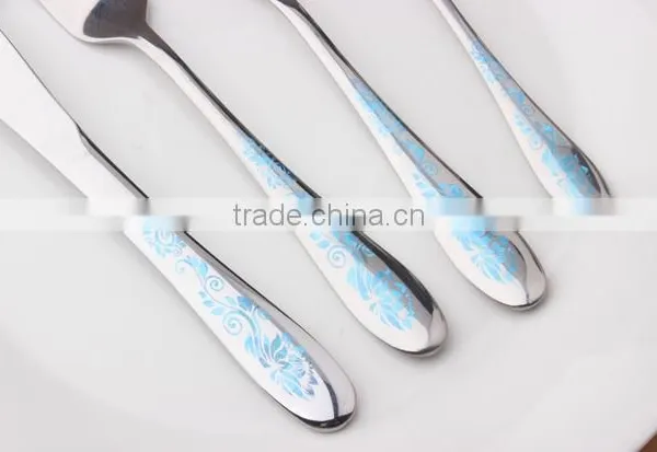 High Grade Gold Plated Stainless Steel Flatware Set Wholesale Gold Knife Fork Set KX-S148 photo-5
