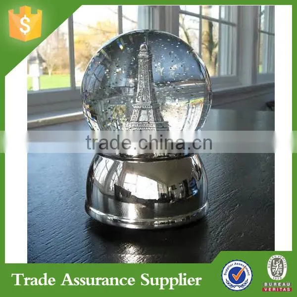 Paris France Eiffel Tower Snow Globe 65mm photo-3