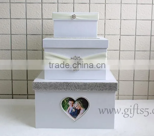 Luxury Handmade Card Boxes for Weddings With Photo Frame photo-3
