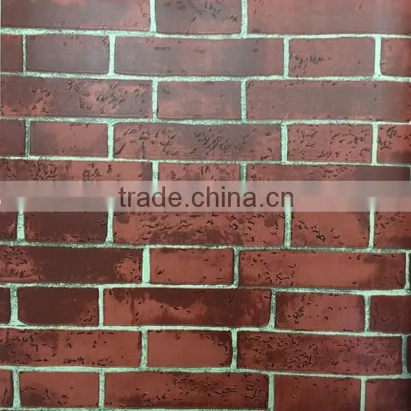 Hot Selling Natural Brick Stone Textured 3d Effect Wallpaper With Cheap Price photo-4