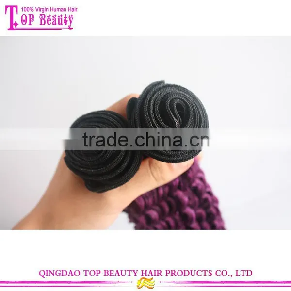 6A 7A 8A Cheap Wholesale Bohemian Purple Peruvian Virgin Kinky Curly Hair photo-2
