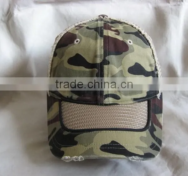 Stylish Washed Camo Trucker Cap photo-2