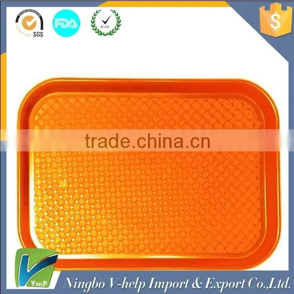 Fast Food Serving Trays Plastic Rectangular Black Brown Orange Green Red,custom Plastic Serving Trays photo-2