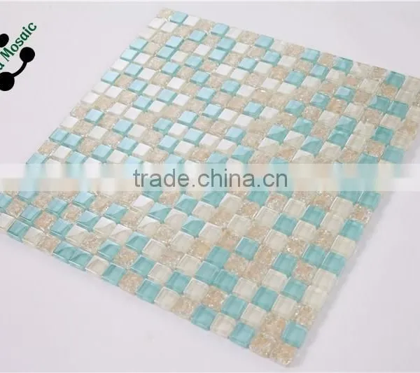 SMS05 Iridescent Glass Mosaic Tile for Kitchen Backsplash photo-2