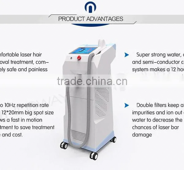 Germany Beauty Laser Equipment Permanent Alexandrite 808nm Diode Laser Body Hair Removal System for Hair Removal photo-4