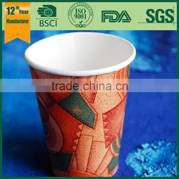 Square Paper Cup/printed Paper Coffee Cups/plastic Coffee Cups With Handles photo-5