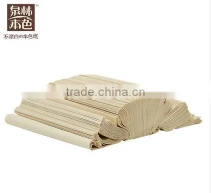 Virgin Wheat Straw Pulp Wholesale Embossed Paper Hand Towel photo-3