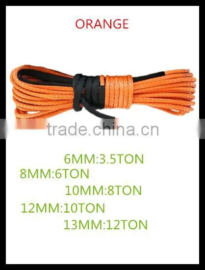 XINSAILFISH 7MM * 15M 11400 LBS Synthetic Winch Rope For 4WD/ATV/UTV/SUV photo-5