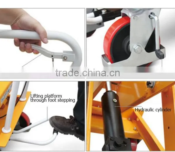 Economical Portable Mobile Foot Lifting Scissor Aerial Lift Table photo-5