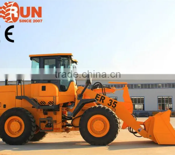 Qingdao Everun Mini Wheel Loader 3.0 Ton Front Loader With Wooden Forks photo-5