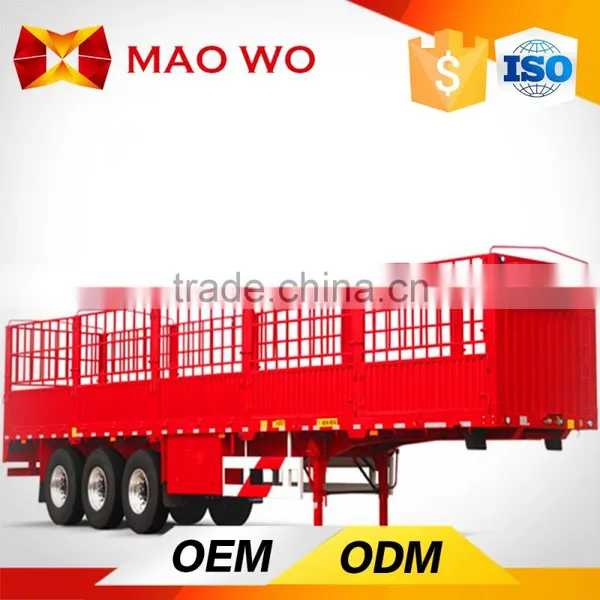 3 Axle High Quality Gooseneck Fence Cargo Transport Stake Semi Trailer photo-4